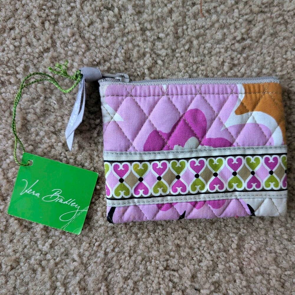 Vera Bradley Floral Zip Coin Wallet Multicolor